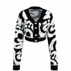 Stylish Black and White Women's Sweater
